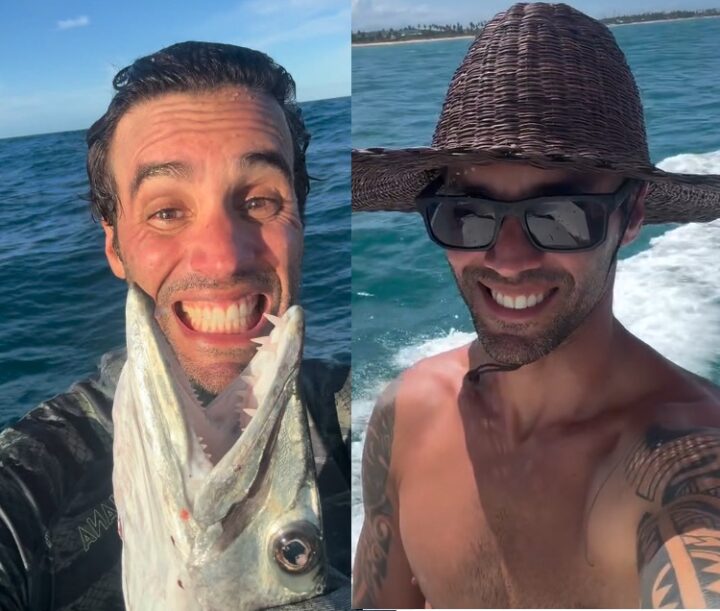 Daniel Cady aproveita fim de semana para pescar e reflete sobre hobby: ‘Presença, gratidão e conexão’