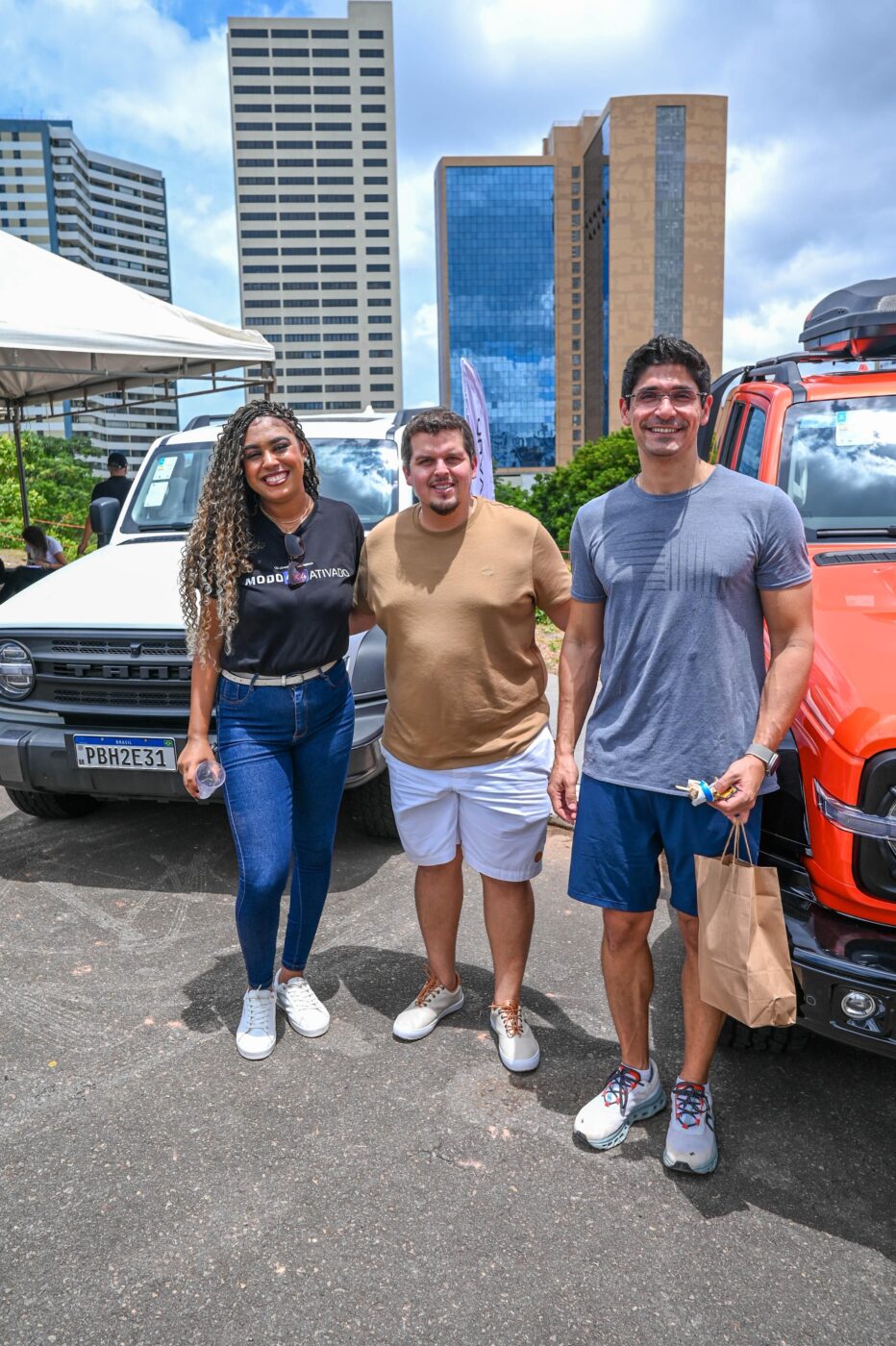 Maiane Oliveira, Eider Ruan e Thiago Matos