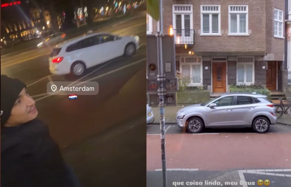 João Gomes comemora ao ver a neve pela primeira vez: ‘Coisa mais linda’