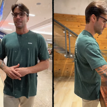 Daniel Cady almoça em shopping de Salvador e é elogiado por seguidoras: “Lindo!”