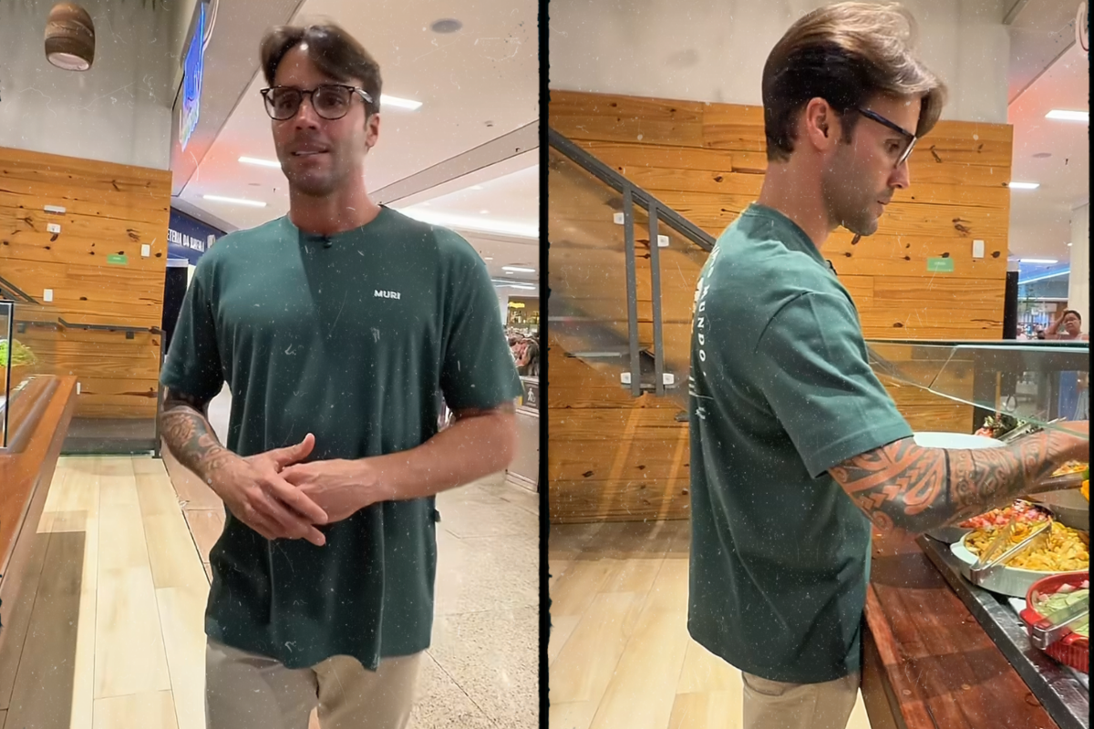 Daniel Cady almoça em shopping de Salvador e é elogiado por seguidoras: “Lindo!”