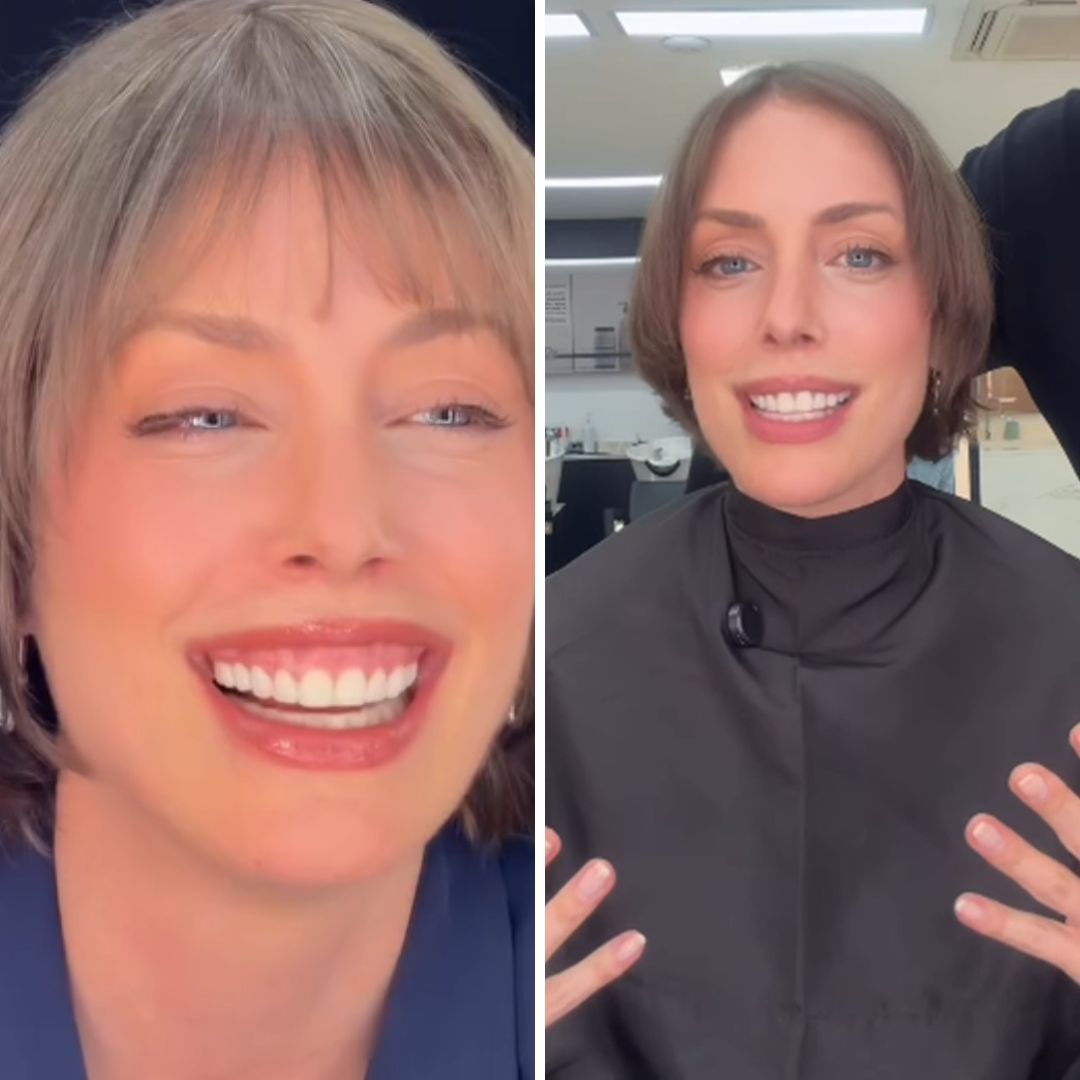 Fabiana Justus chora ao fazer transformação no visual após tratamento de câncer; veja o resultado