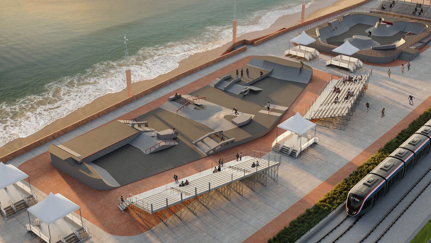 Salvador terá complexo esportivo com primeira pista de skate do Brasil com selo olímpico