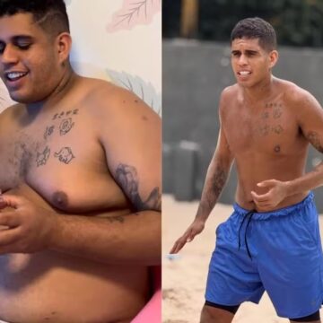 Após perder 20 kg, Gaab impressiona com antes e depois: “É loucura”