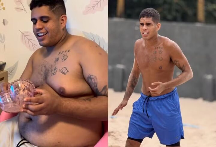 Após perder 20 kg, Gaab impressiona com antes e depois: “É loucura”