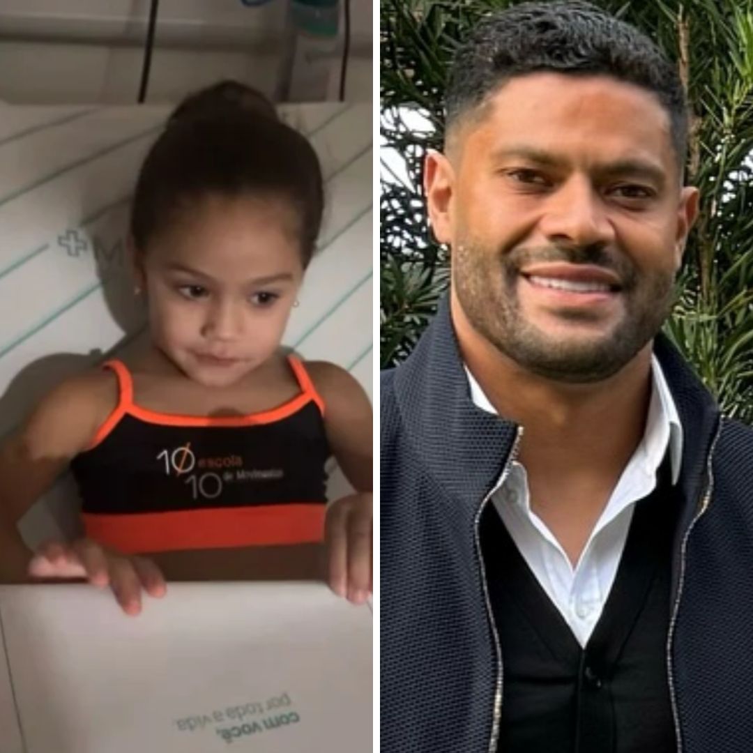 Filha de jogador Hulk é levada as pressas a hospital após comer biscoito