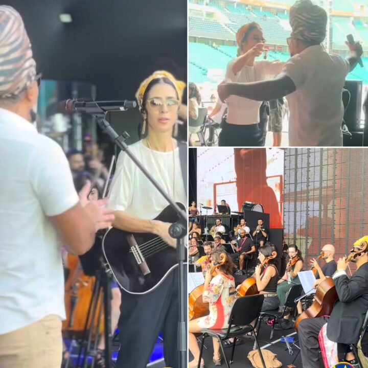 Marisa Monte ensaia com Carlinhos Brown antes de show na Fonte Nova