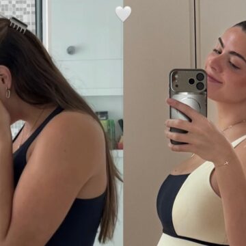 Grávida, filha de Elaine Mickely e César Filho se impressiona com evolução da barriga: ‘Assustada’