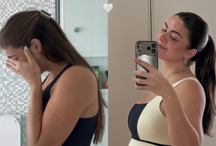 Grávida, filha de Elaine Mickely e César Filho se impressiona com evolução da barriga: ‘Assustada’