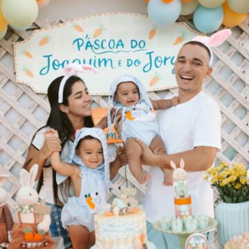 Ary Mirelle e João Gomes celebram seis meses do caçula, Joaquim