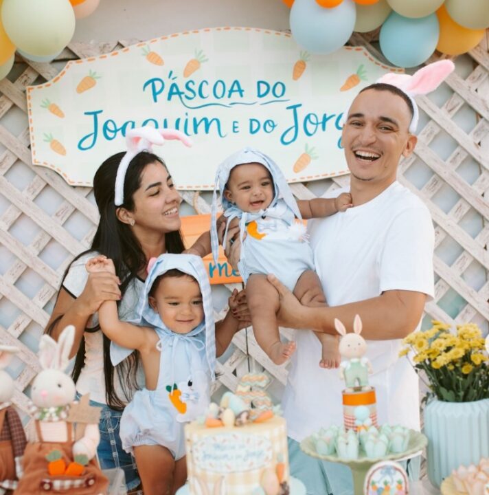 Ary Mirelle e João Gomes celebram seis meses do caçula, Joaquim