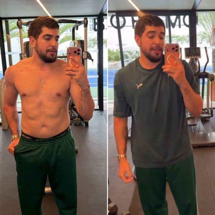 Nattan mostra evolução física e diz estar treinando ‘escondido’ há dois meses