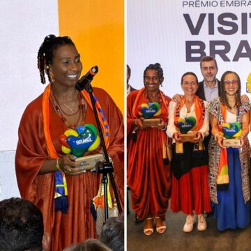 Baiana pioneira do afro turismo recebe prêmio da Embratur em Brasília