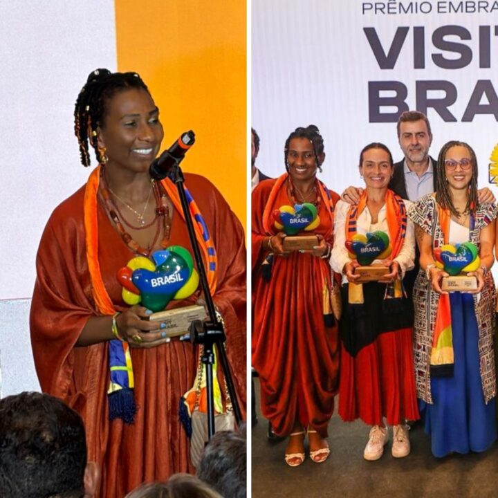 Baiana pioneira do afro turismo recebe prêmio da Embratur em Brasília