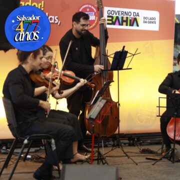 Neojiba faz apresentação especial na rodoviária em homenagem ao aniversário de Salvador