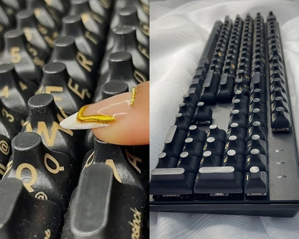 Designer cria teclado adaptado para quem usa unhas grandes e viraliza nas redes