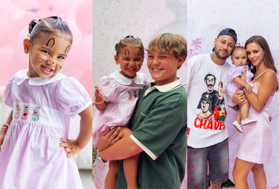 Filhos de Neymar, Mavie e Davi Lucca encantam ao participar de caça aos ovos