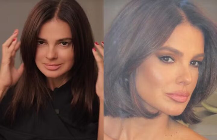 Vera Viel muda visual e Rodrigo Faro reage: “Me apaixonei”