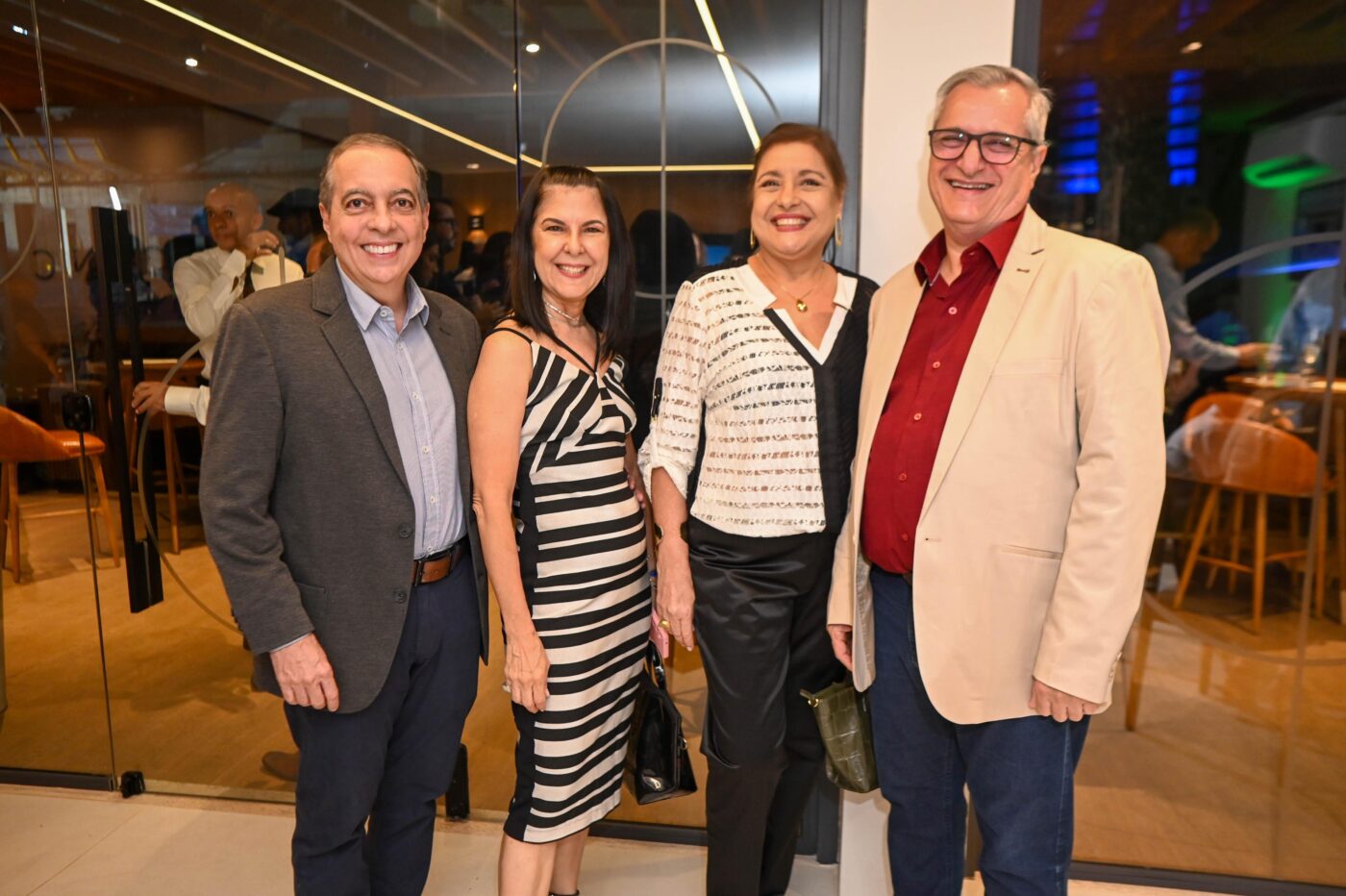 Sérgio, Tereza Guerra, Lia Chagas e Guilherme Domenico Neves