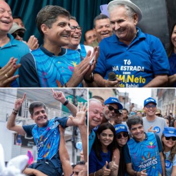 ACM Neto e Ângelo Coronel cumprem primeira agenda no interior baiano após lançamento de chapa