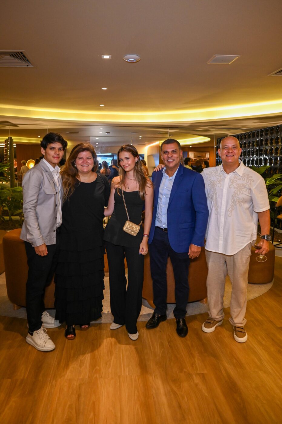 Luis Guilherme Guimarães, Gabriela Daltro, Pietra Lemos, André Guimarães e Alexandre Feliciano
