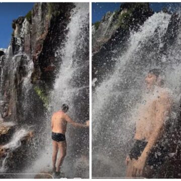 Fábio Porchat abre álbum em cachoeira após lipoaspiração e explica motivo do procedimento