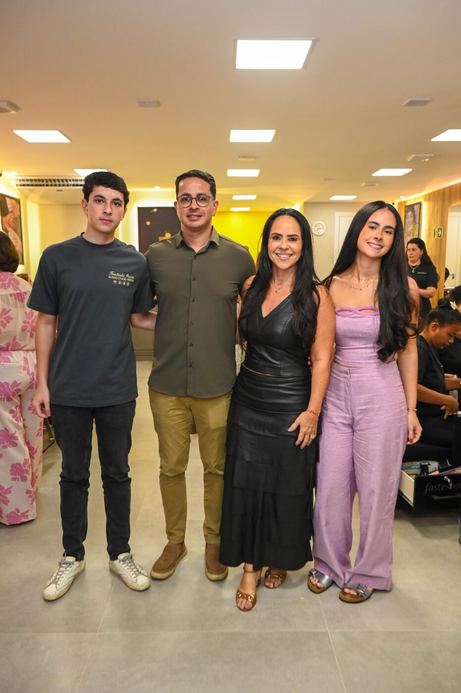 Mateus, Felipe Daneu, Giselle Rêgo e Letícia Brandão