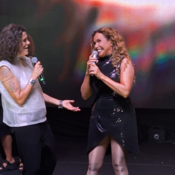 Zélia Duncan recebe Daniela Mercury em show na Concha Acústica