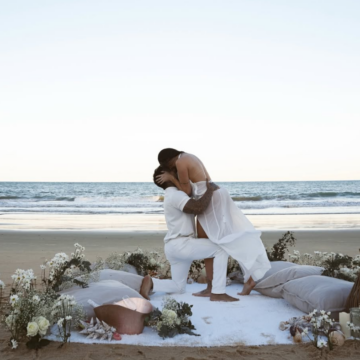 Victor Igoh e Emily Garcia ficam noivos em viagem a Trancoso: “Ela disse sim”