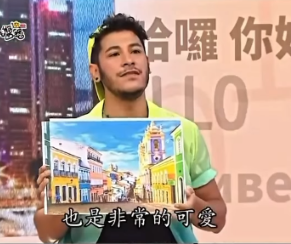 Quadrinista baiano apresenta Salvador e cultura da Bahia em programa de TV em Taiwan