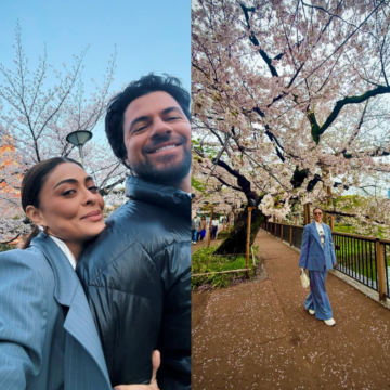 Juliana Paes abre álbum de viagem com o marido e celebra primeira vez no Japão