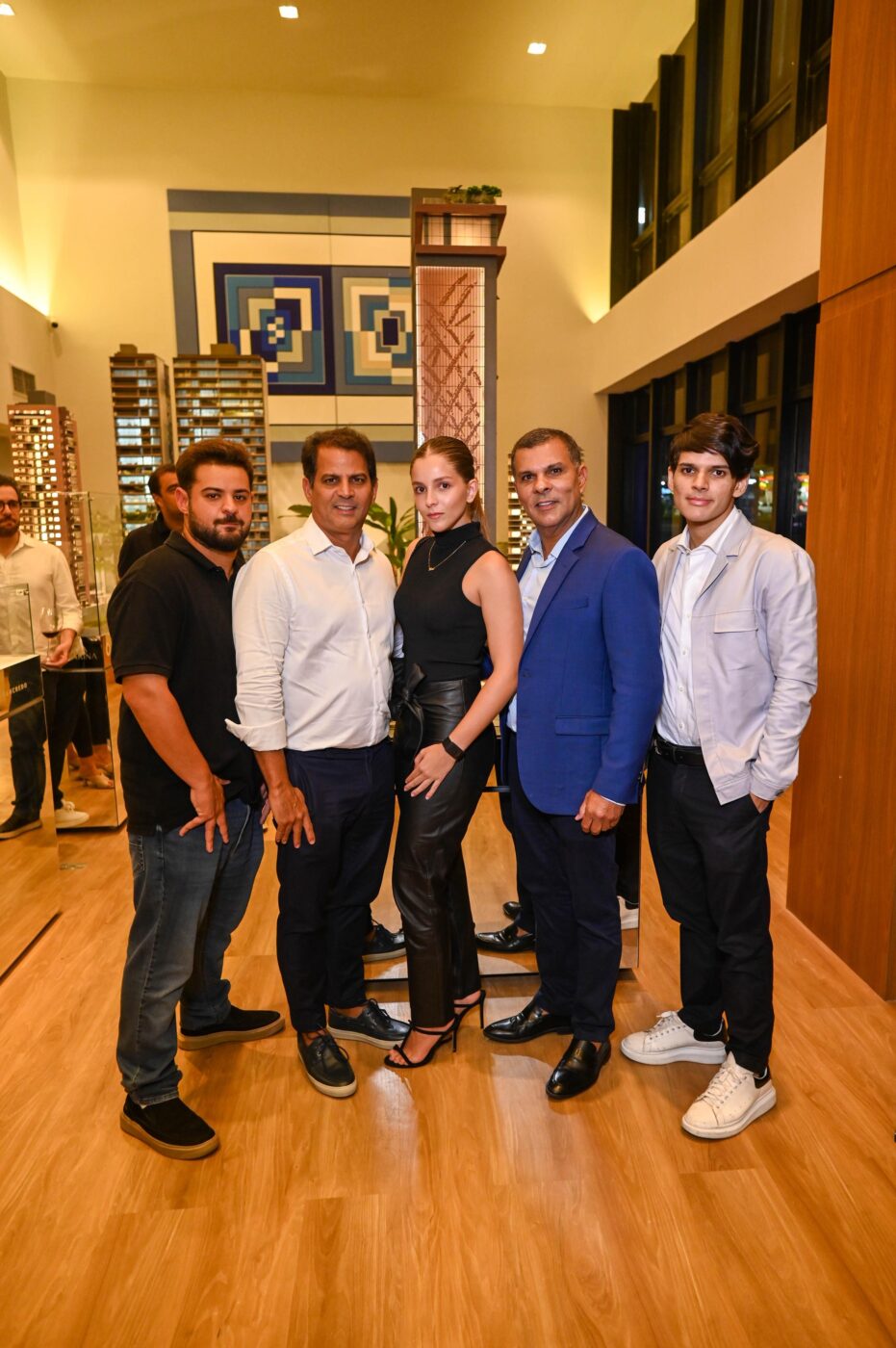 João, Dênis, Nina, André e Luis Guilherme Guimarães