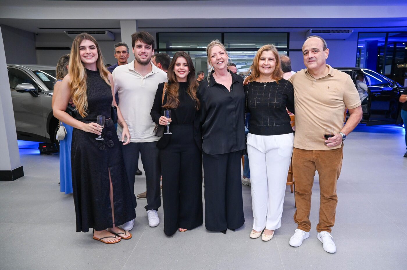 Maria Eduarda Miranda, Daniel Mendes Gradin, Isabela Maria Gonzalez, Renata Gonzalez, Ivana e David Gradin