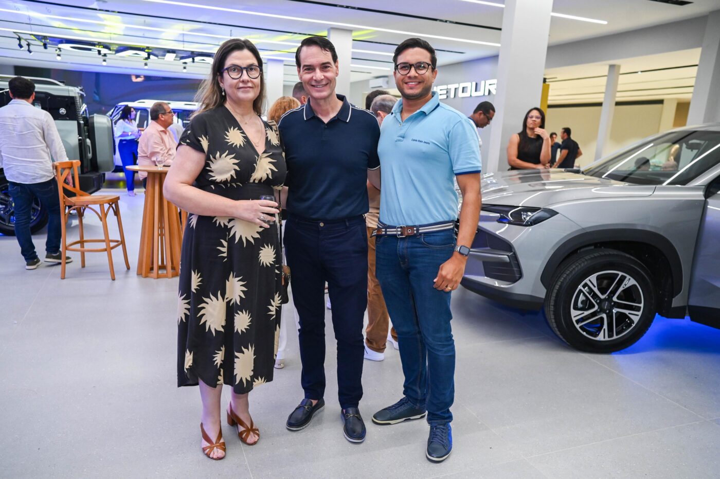 Adriana Vieira, Marcelo Sanches e Lucas Galvão