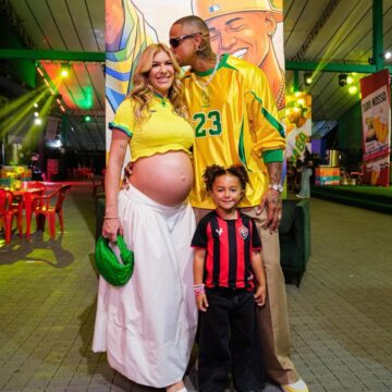 Léo Santana comemora 38 anos com festa em Salvador em clima de Copa; veja fotos