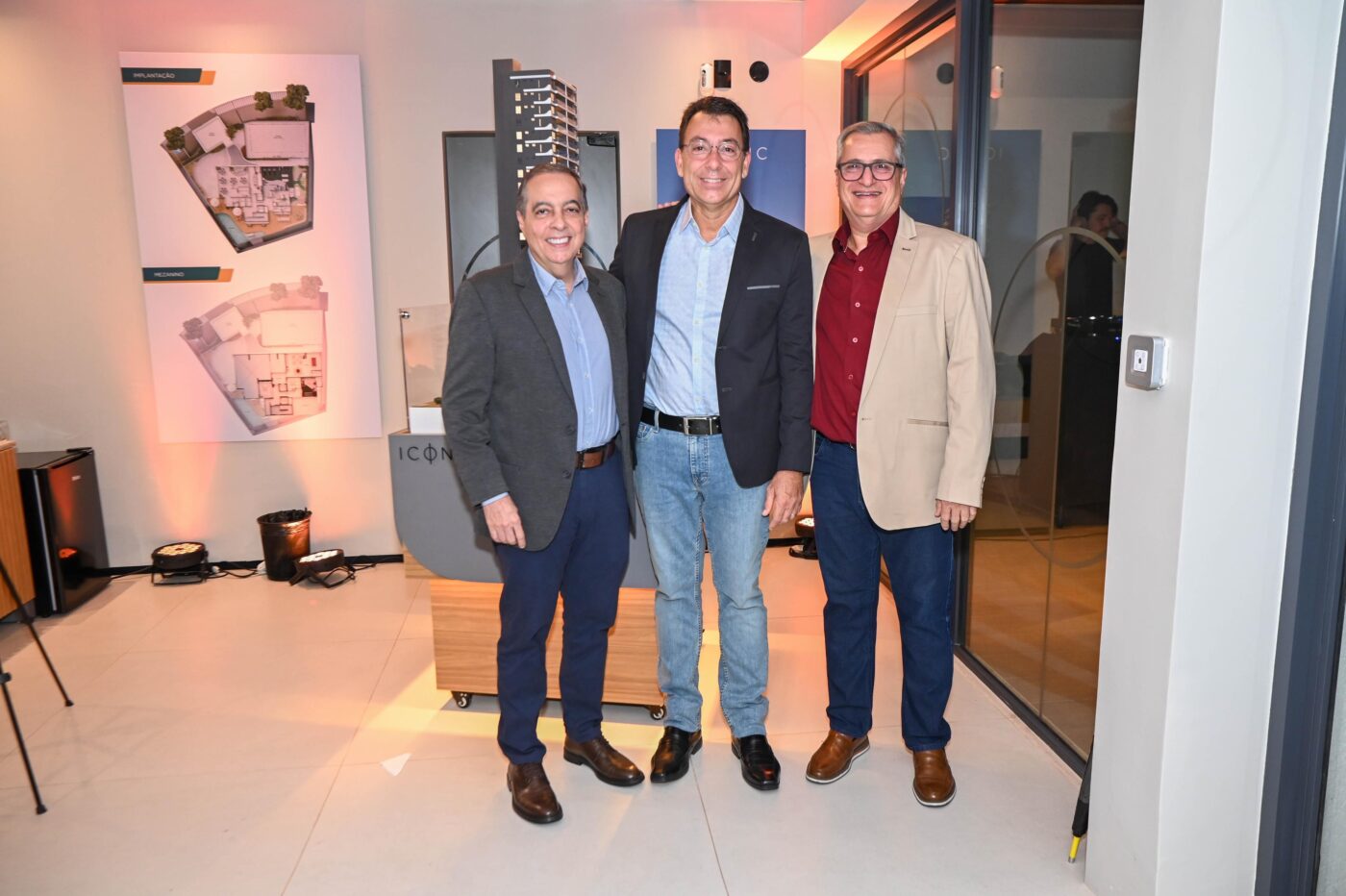 Sérgio Guerra, Adriano Miranda e Guilherme Domenico Neves