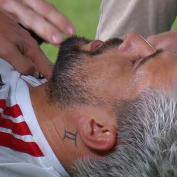 Arrascaeta preocupa Flamengo após sair machucado contra o Estudiantes na Libertadores