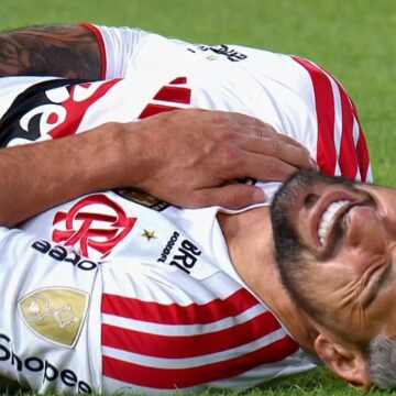 Arrascaeta fratura clavícula, confirma Flamengo, e vira desfalque de peso para jogos importantes