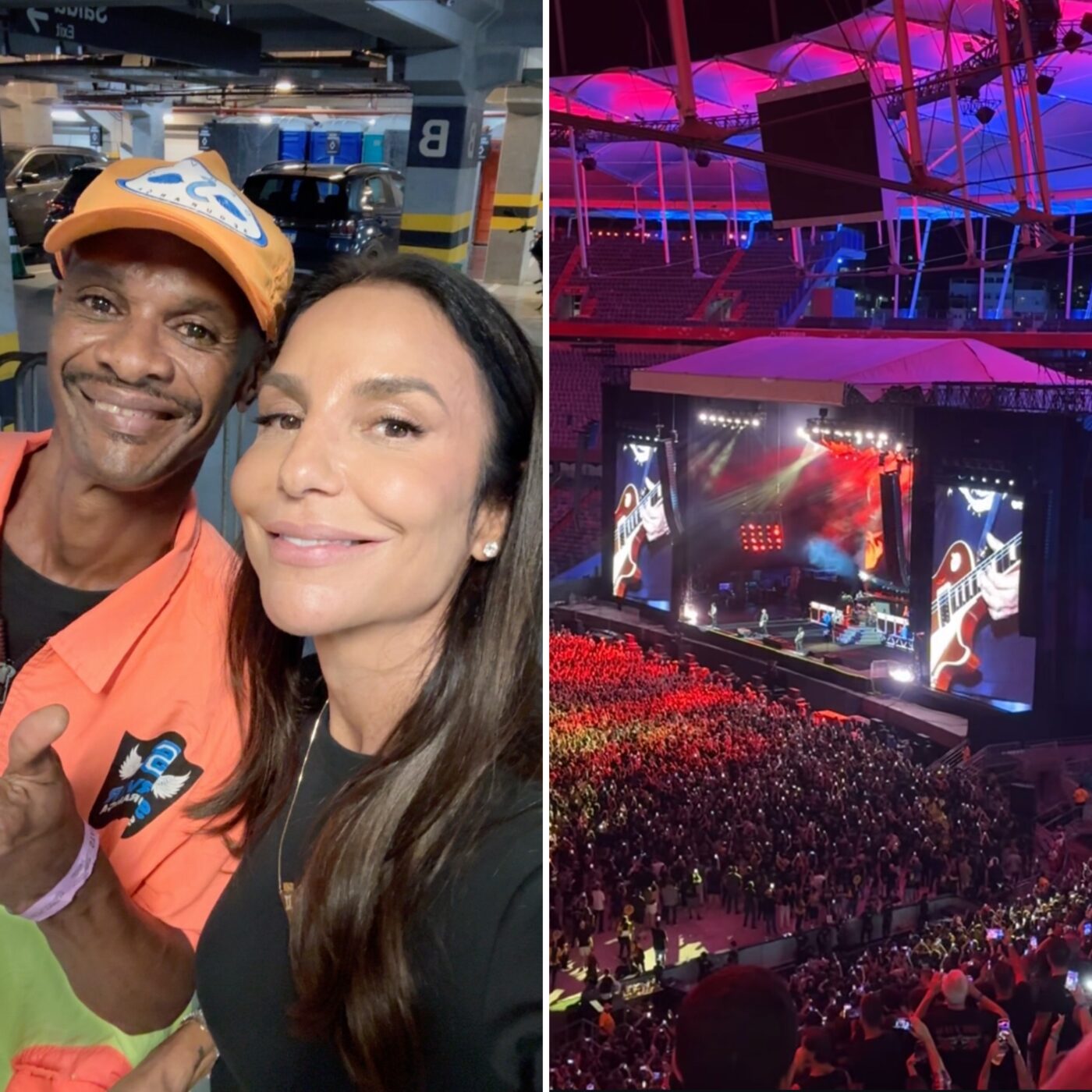 Ivete Sangalo curte show do Guns N’ Roses em Salvador