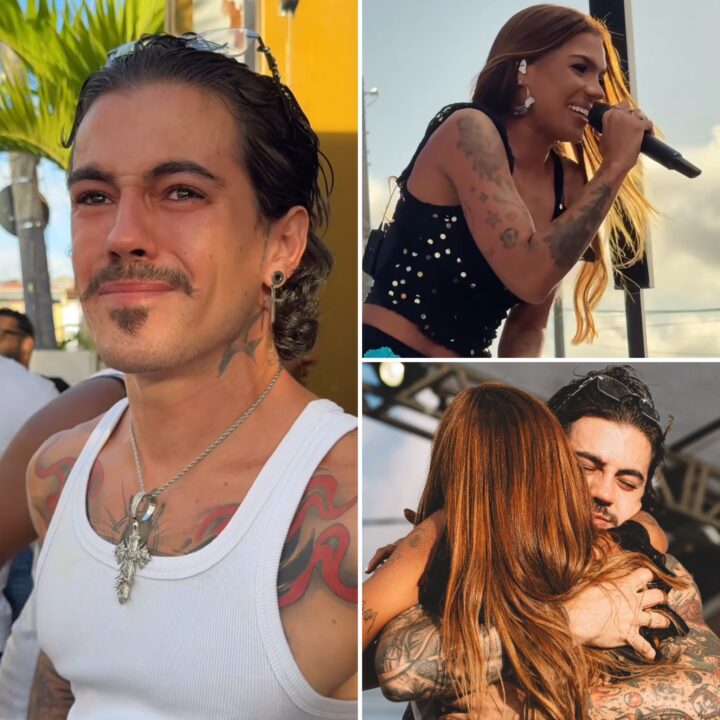 Biel cai no choro durante gravação de audiovisual de Tays Reis em Salvador