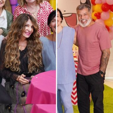 Elba Ramalho e Maurício Mattar surgem juntos em festa da neta; veja fotos