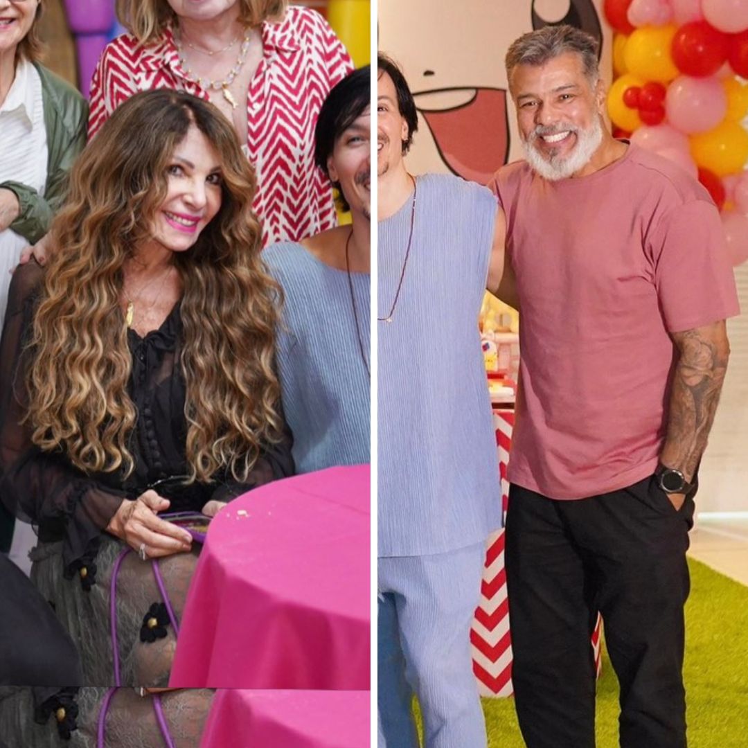 Elba Ramalho e Maurício Mattar surgem juntos em festa da neta; veja fotos