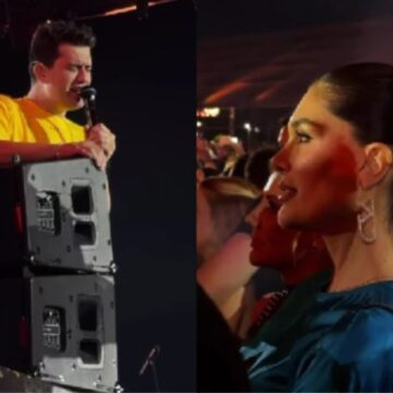 Cantor sertanejo se emociona ao cantar para a esposa após perda do bebê durante show