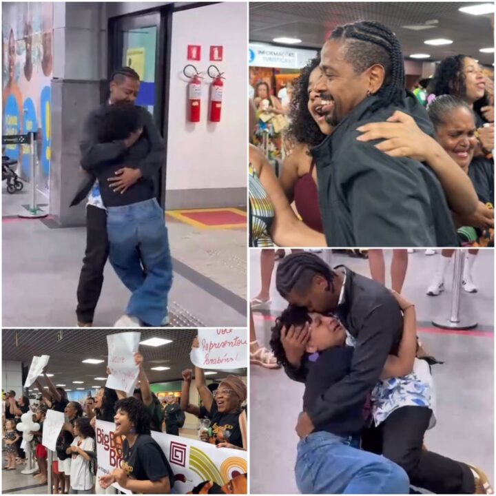 Leandro ‘Boneco’ é recebido com festa no aeroporto de Salvador após ‘BBB 26’