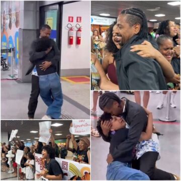 Leandro ‘Boneco’ é recebido com festa no aeroporto de Salvador após ‘BBB 26’