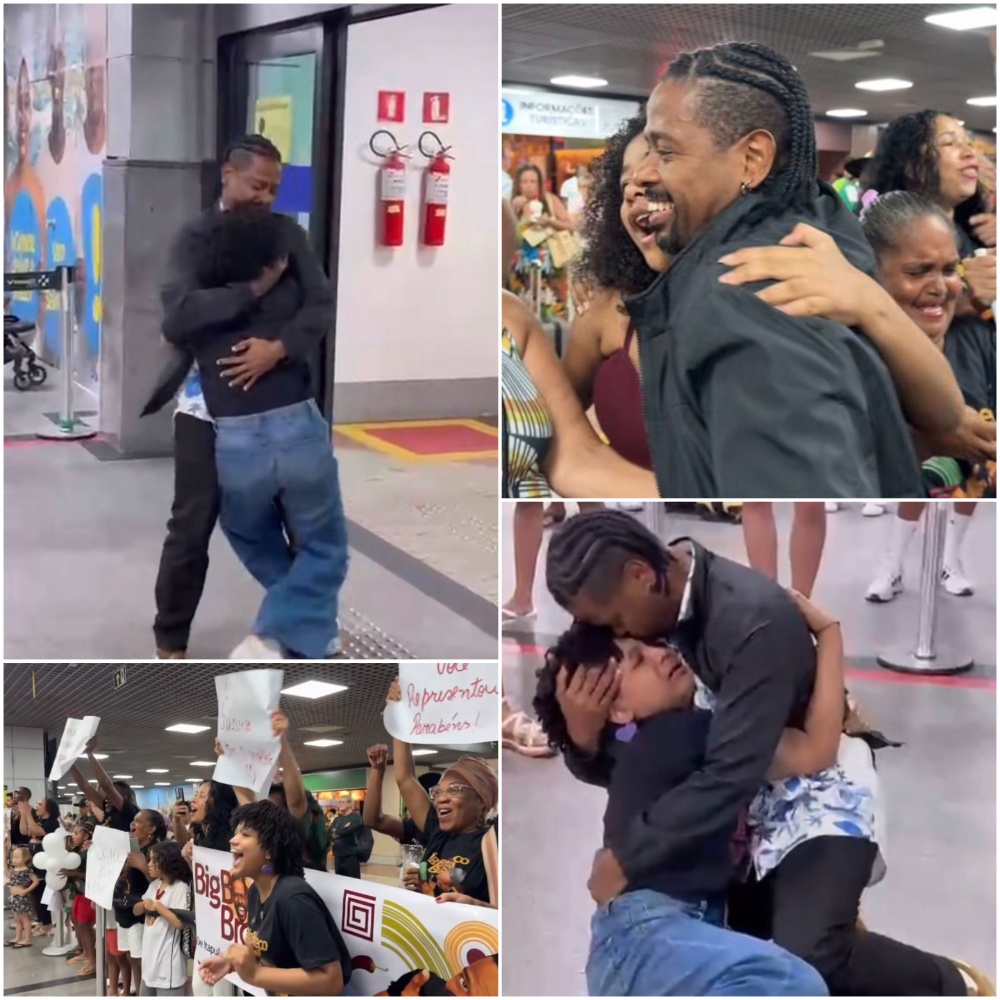 Leandro ‘Boneco’ é recebido com festa no aeroporto de Salvador após ‘BBB 26’