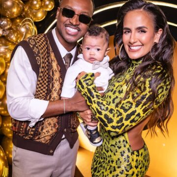 Filho de Carol Peixinho e Thiaguinho encanta ao usar look em homenagem ao pai; veja