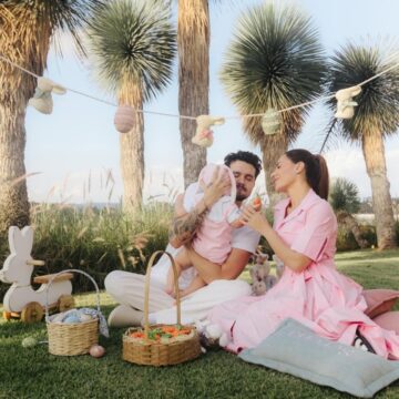 Jade Magalhães e Luan Santana compartilham cliques fofos de Páscoa com a filha Serena