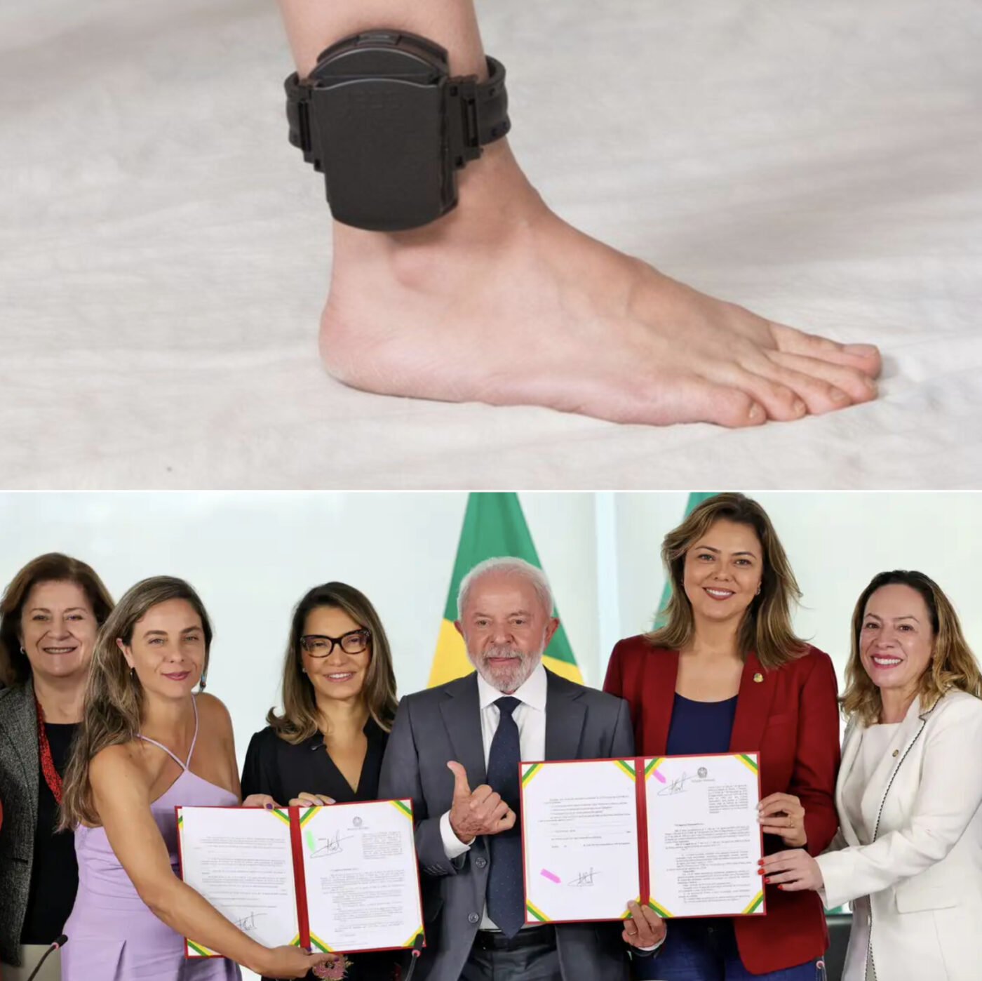 Presidente Lula aprova projeto que prevê uso imediato de tornozeleira por agressores de mulheres