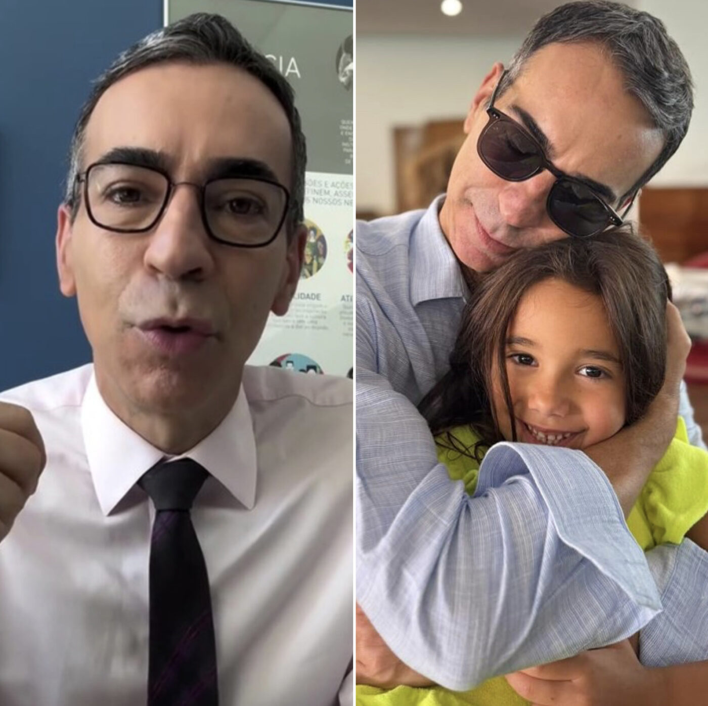 César Tralli revela conselho fofo que deu para Manu, sua filha com Ticiane Pinheiro